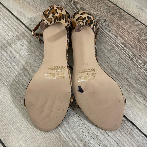 Breckelle’s NWOB Sydney Animal Print Open Toe Ankle Strap Heels - Picture 7 of 7